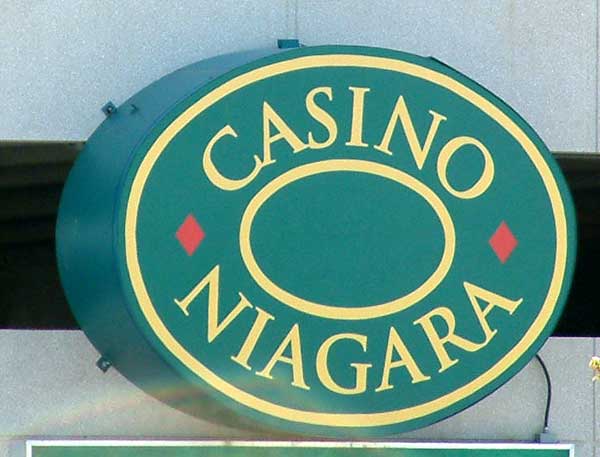 Casino Niagara sign on side of parking garage