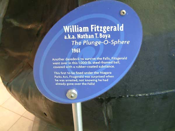 William Fitzgerald The Plunge-O-Sphere sign