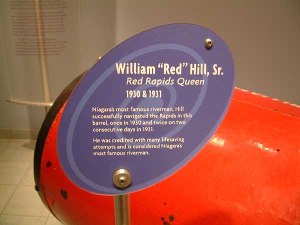 William "Red" Hill, Sr. Red Rapids Queen sign