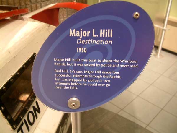 Major L. Hill Destination sign