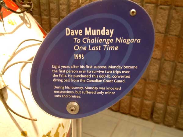 Dave Munday To Challenge Niagara One Last Time sign
