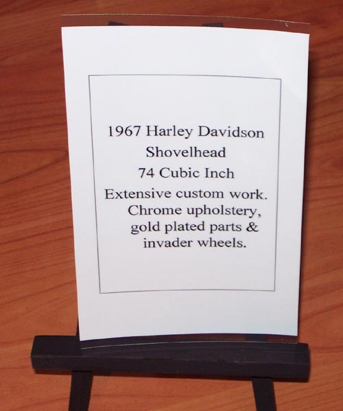 1967 Harley Davidson Shovelhead sign