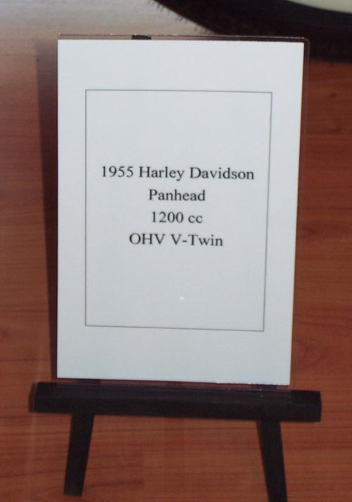 1955 Harley Davidson Panhead sign