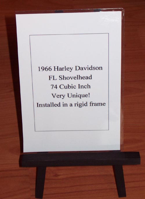 1966 Harley Davidson FL Shovelhead sign