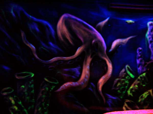 Galaxy Golf hole 17 - octopus mural