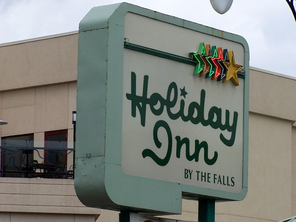 Holiday Inn Niagara Falls By the Falls sign