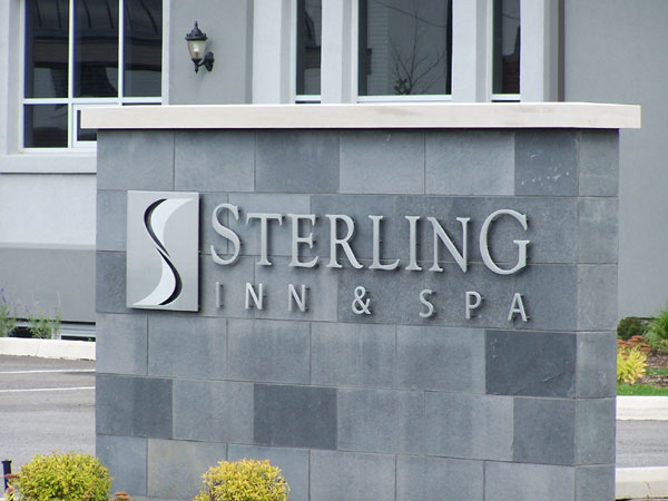 Sterling Inn and Spa sign