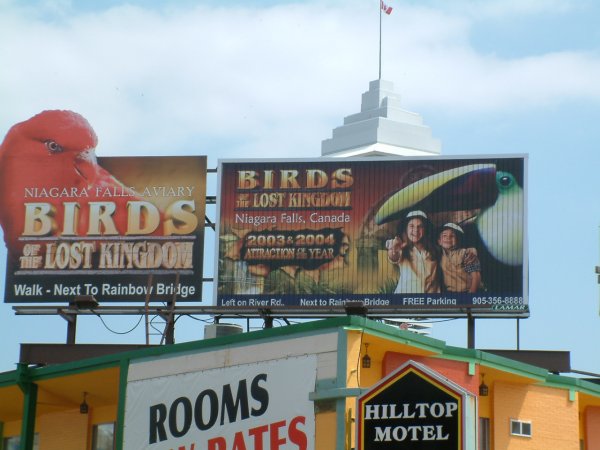 Niagara Falls Aviary billboards