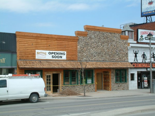 Montana's Cookhouse still under construction