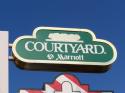 Sign for the Niagara Falls Courtyard Hotel by Marriott