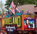 Movieland Wax Museum of the Stars sign from side