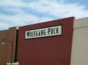 Wolfgang Puck Restaurant sign